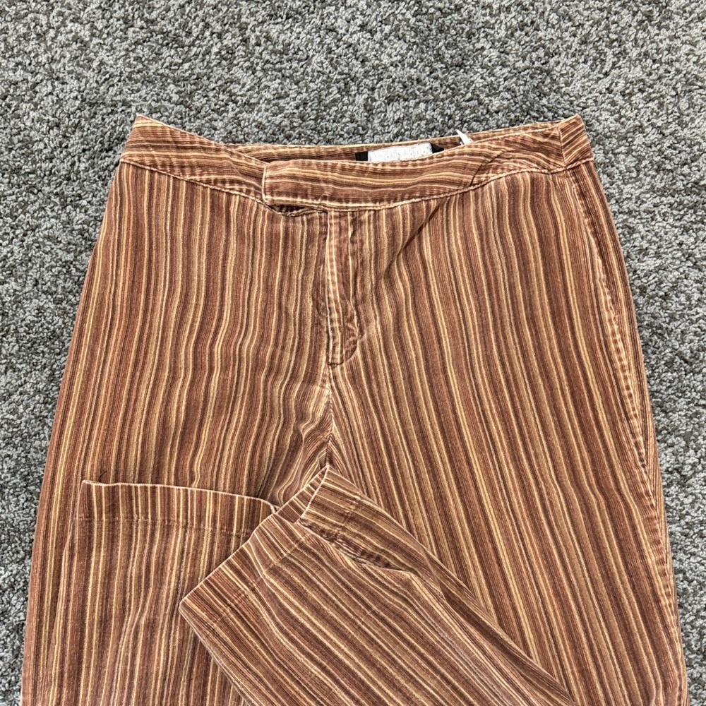 VINTAGE Brown Striped Pants Corduroy